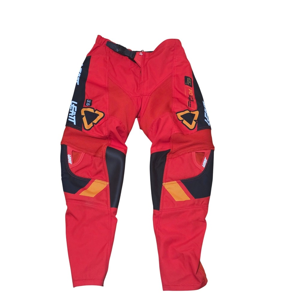 Leatt Moto 3.5 Youth Motocross Pants Red Black Kids Size Large L 140-150cm